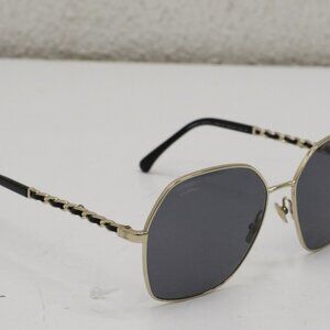 Chanel 4275Q Interlocking CC Logo Cat-Eye Gold/Black Sunglasses